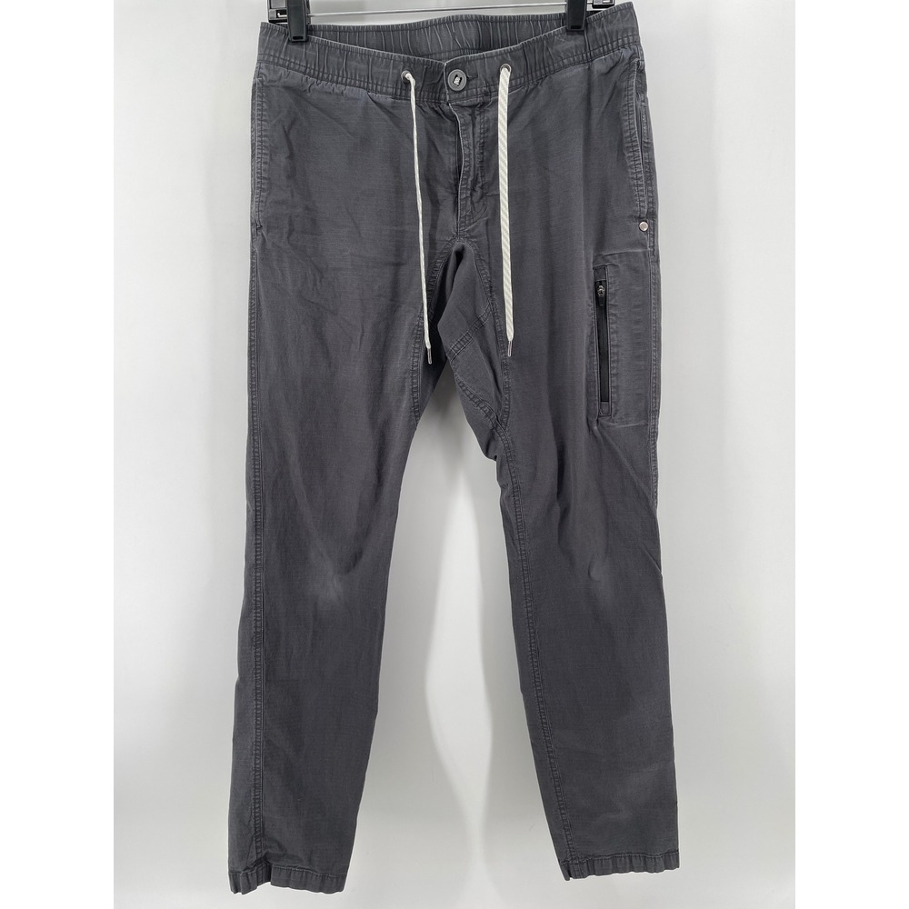 Vuori Ripstop Climber Pants Mens Medium Charcoal Gray V412 Drawstring Gorpcore